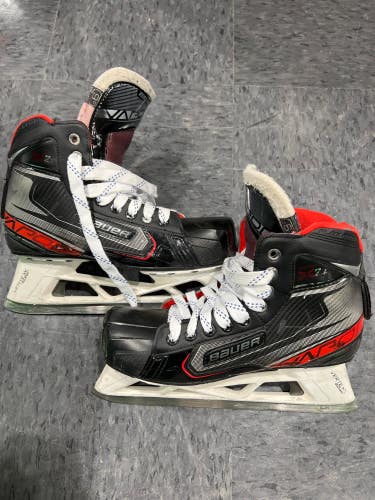 Used Senior Bauer Vapor X2.7 Hockey Goalie Skates (Size 9.0 D&R)