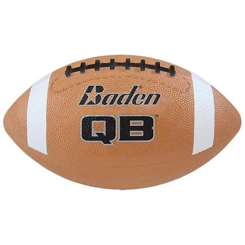 Baden QB Junior Size Rubber Football Brown (Ages 9-12)