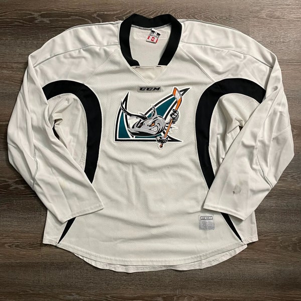 Pro Stock San Jose Barracuda CCM Edge 2.0 Practice Jersey Sz 58