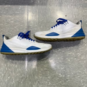White Used Size 10 (Women's 11) Men's Jordan Golf Shoes