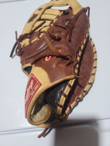Used Right Hand Throw Rawlings First Base Gold Glove Elite Baseball Glove 13"