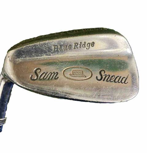 Wilson Sam Snead Sand Wedge Blue Ridge Hat Stamp LH Stiff Steel 35.25" Nice Grip