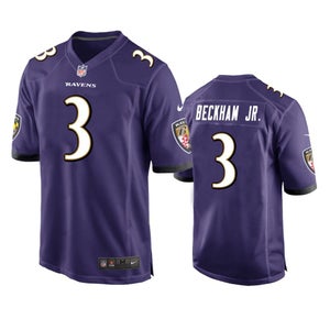 Baltimore Ravens Odell Beckham Jr. Purple Jersey -All Men Women Youth Size Available