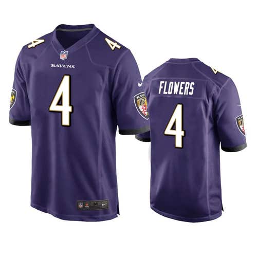 Baltimore Ravens Zay Flowers Purple Jersey -All Men Women Youth Size Available