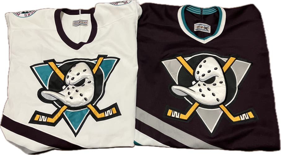 Mighty Ducks of Anaheim CCM Center Ice Authentic NHL Hockey Jerseys Size 44