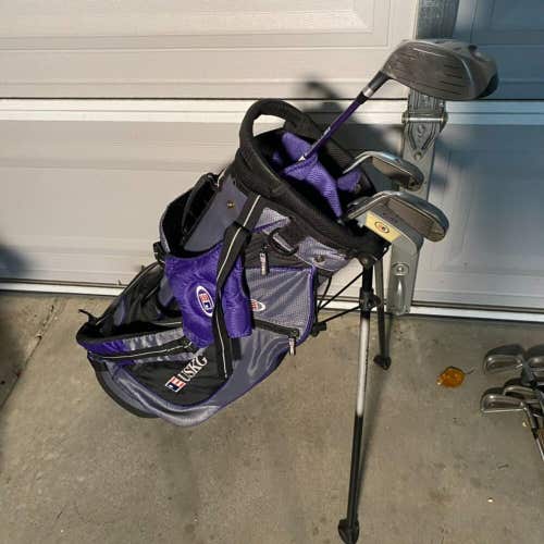 Junior USKG Golf Club Complete Purple Set Ages 9-12 or 54" Child Height