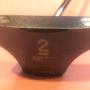 Rife 2 Two Bar Mallet Putter 34" missing weight Ping Grip *Fair*