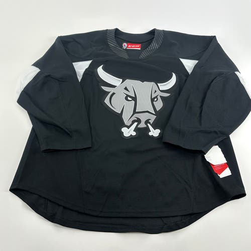 Brand New Size 58 - Black San Antonio Rampage CCM Quickite Practice Jersey - MIC Made in Canada