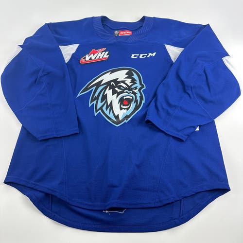 Brand New Size 54 Royal Blue Winnipeg Ice CCM Quickite Practice Jersey - MIC Made in Canada