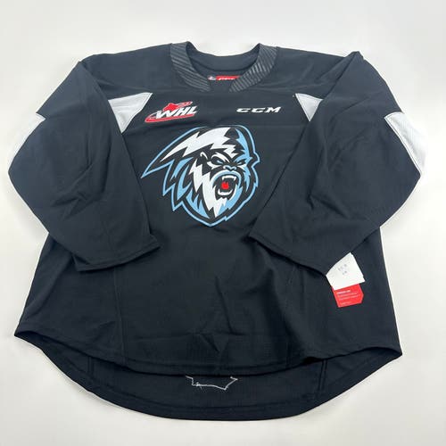 Size 56 HOME and AWAY Brand New Authentic Black Winnipeg Ice CCM Quickite Practice Jersey
