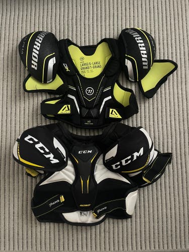 Warrior/CCM chest protector combo.