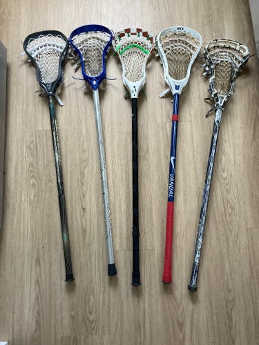 Lot Of Five (5) Box Lacrosse Sticks