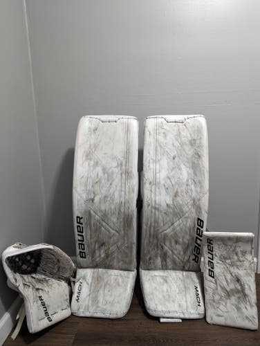 Used 36" Bauer Mach Pads with Pro Stock Ultrasonic Gloves