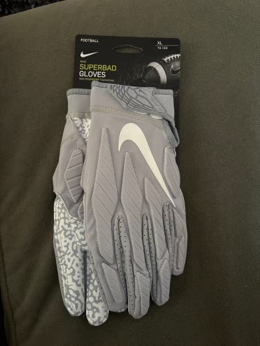 Gray New Adult Nike Superbad Gloves