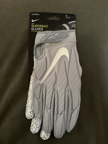 Gray New XL Nike Superbad Gloves
