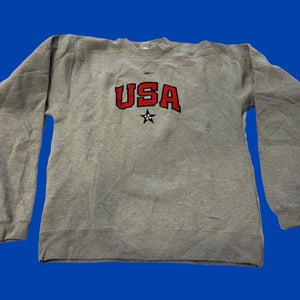 Team Issued Vintage Team USA Basketball Gray Crewneck Sweatshirt XL Tall - NEW