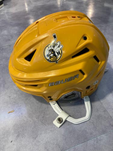 Yellow Used Small Bauer Re-Akt 150 Helmet