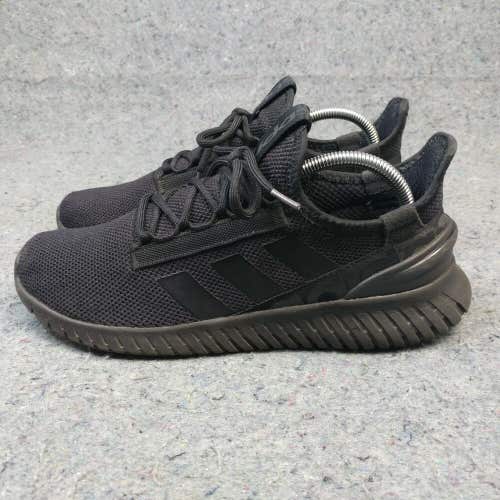 Adidas Kaptir 2.0 Mens 8.5 Running Shoes Low Top Sneakers Triple Black H00279