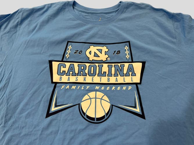 NCAA North Carolina Tar Heels 2018 Family Weekend Team Issued T-Shirt 3XL - NEW