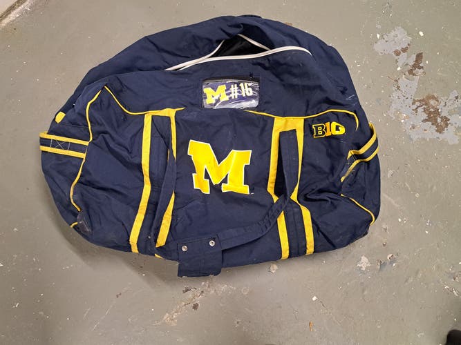 University of Michigan Game Used Hockey Bag (Player/Laundry)