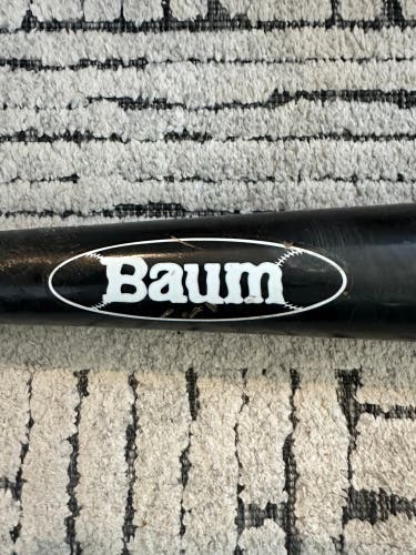 Used 2023 Baum BBCOR Certified Wood Composite 30 oz 33" White Stock Bat