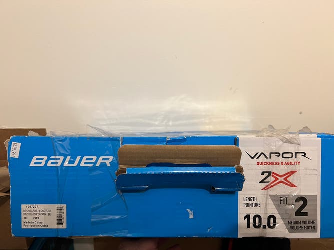 Used Senior Bauer Regular Width  10 Vapor 2X Hockey Skates