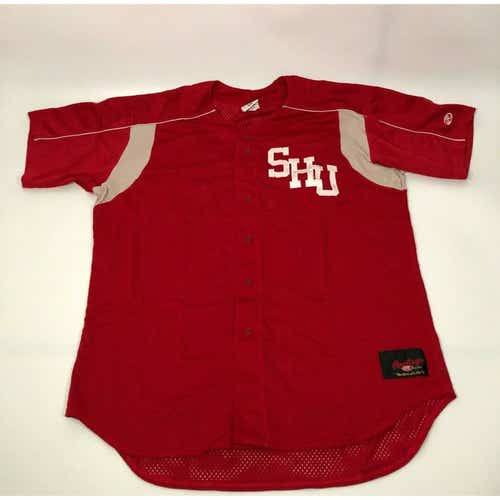 Sacred Heart Pioneers Mens Jersey 48 Extra Large Red White Baseball Rawlings