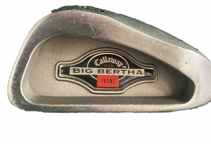 Callaway Golf Big Bertha 4 Iron Memphis 10 Stiff Steel 38" Factory Grip Men's RH