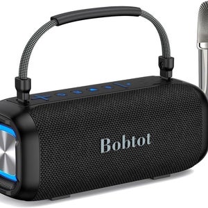 NEW BOBTOT Bluetooth Speaker Portable Waterproof Speaker Karaoke Microphone