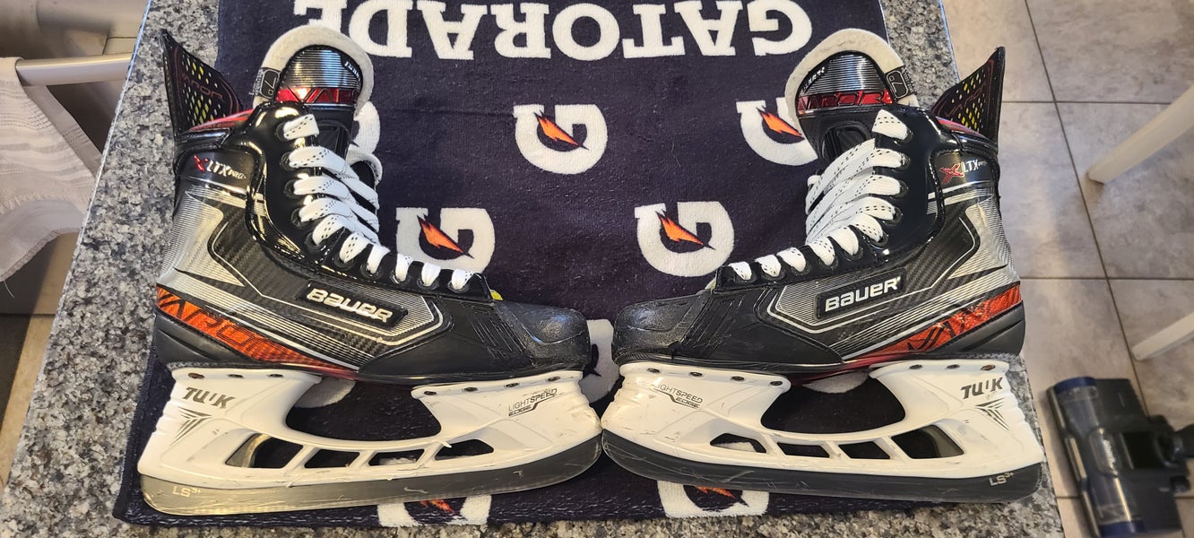 Used Senior Bauer Vapor XLTX Pro+ Hockey Skates Regular Width 7D