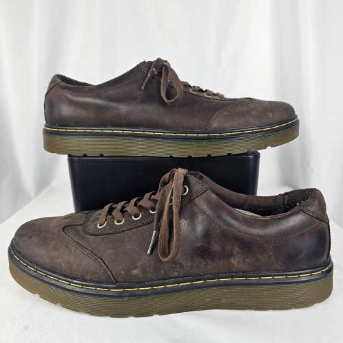 Dr. Martens Dewayne Men's 13 Brown Leather Oxford Casual Low Top Sneaker Shoes