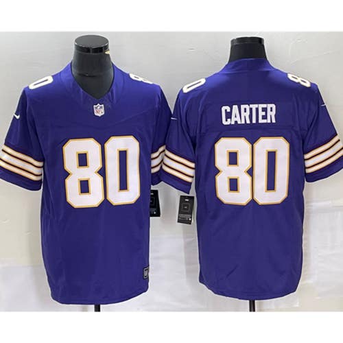Minnesota Vikings Cris Carter Purple Throwback Limited Jersey -All Men Women Youth Size Available