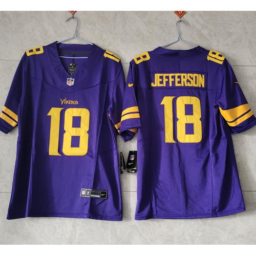 Justin Jefferson Purple Rush Vapor F.U.S.E. Limited Jersey -All Men Women Youth Size Available