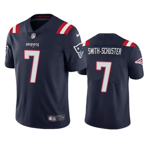 New England Patriots JuJu Smith-Schuster Navy Jersey -All Men Women Youth Size Available