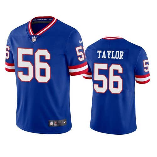 New York Giants Lawrence Taylor Royal Jersey -All Men Women Youth Size Available