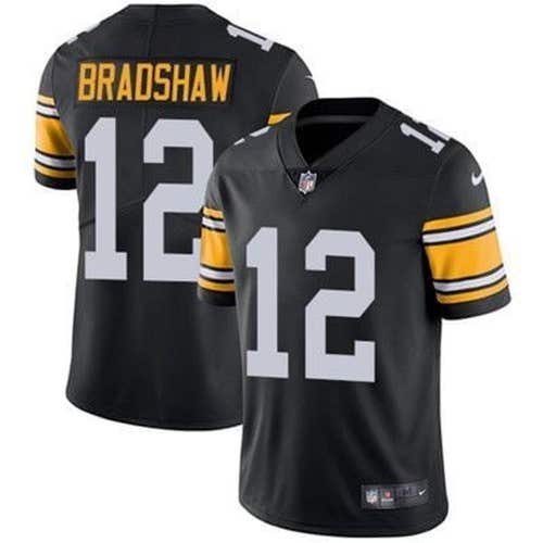 Pittsburgh Steelers Terry Bradshaw  Black Jersey -All Men Women Youth Size Available