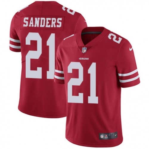 Deion Sanders Red Jersey -All Men Women Youth Size Available