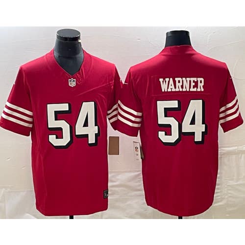 Fred Warner Red Vapor F.U.S.E. Limited Jersey -All Men Women Youth Size Available