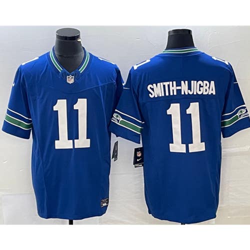 Jaxon Smith-Njigba Royal Throwback Limited Jersey -All Men Women Youth Size Available