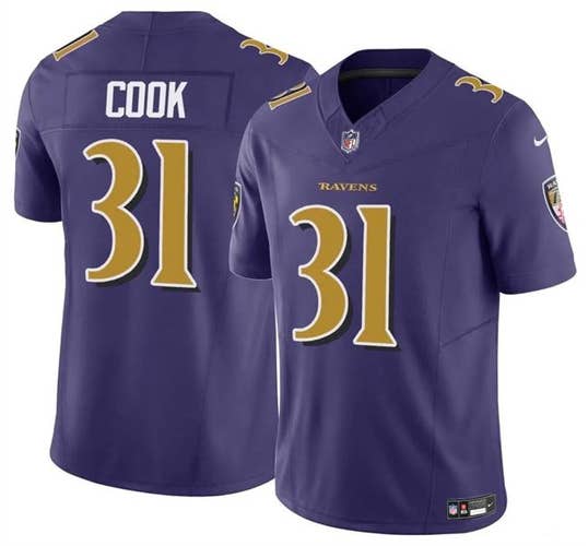 Dalvin Cook Purple F.U.S.E. Color Rush Vapor Stitched Jersey -All Men Women Youth Size Available