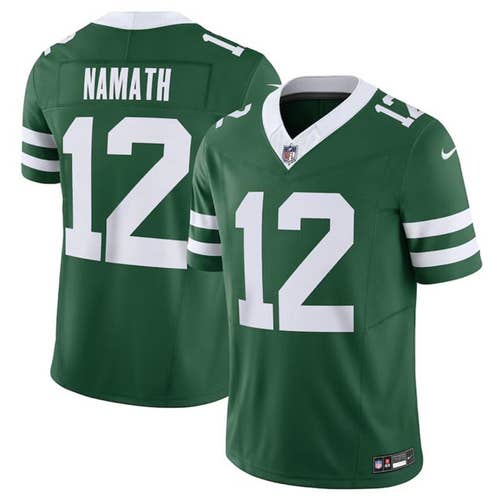 Joe Namath Green 2024 F.U.S.E. Vapor Stitched Jersey -All Men Women Youth Size Available