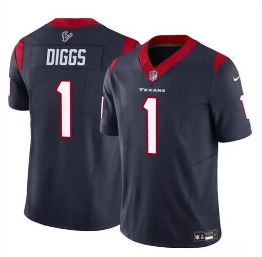Stefon Diggs Navy F.U.S.E Vapor Stitched Jersey -All Men Women Youth Size Available