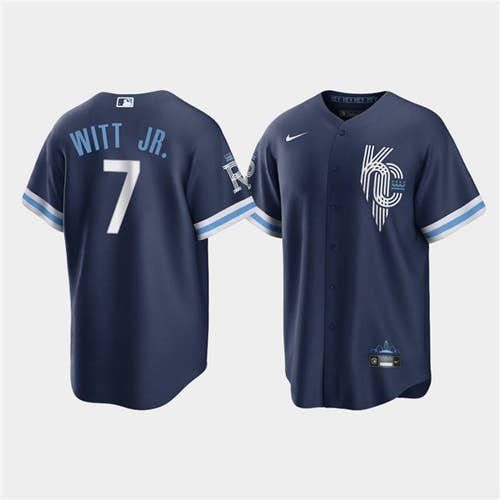 Bobby Witt Jr. 2022 Navy City Connect Stitched Jersey -All Men Women Youth Size Available