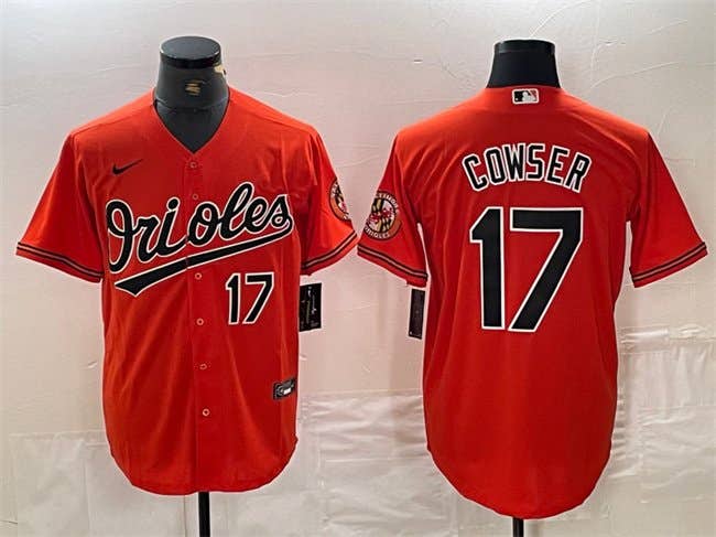 Colton Cowser Orange Cool Base Stitched Jersey -All Men Women Youth Size Available