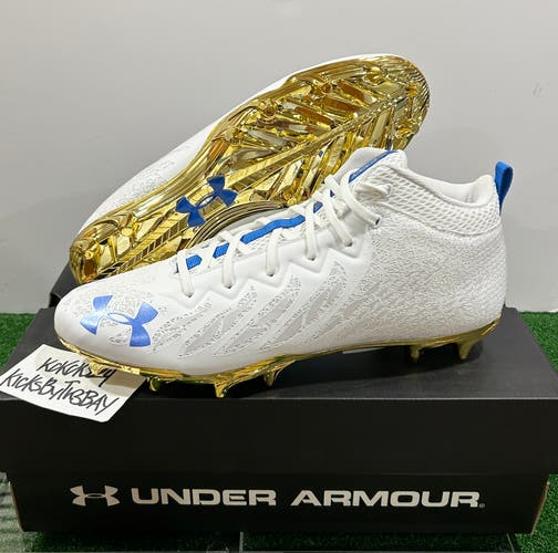 Under Armour Spotlight Select MC Football Cleats White Size 13 Mens 3023964-108