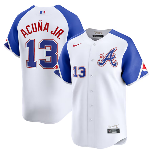 Ronald Acuña Jr. White City Connect Limited Jersey -All Men Women Youth Size Available