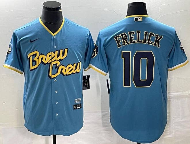 Sal Frelick Powder Blue City Connect Cool Base Stitched Jersey -All Men Women Youth Size Available