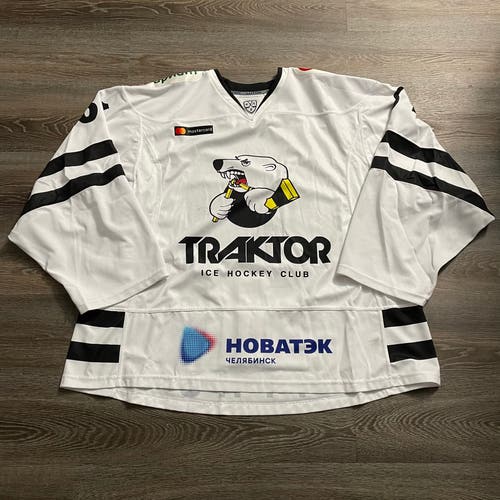 2018-19 Traktor Chelyabinsk KHL Lutch Game Jersey Goalie Cut