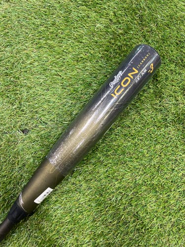 New 2023 Rawlings ICON Bat BBCOR Certified (-3) Composite 28 oz 31"