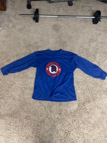 Northeast Generals NAHL Blue Used Large Practice Jersey   Jersey